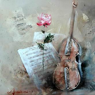 Musical Instrument oil painting